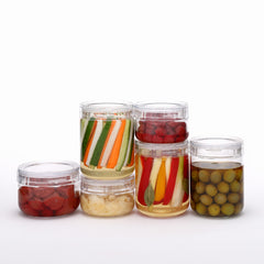 Charmy Clear Storage Jar Set